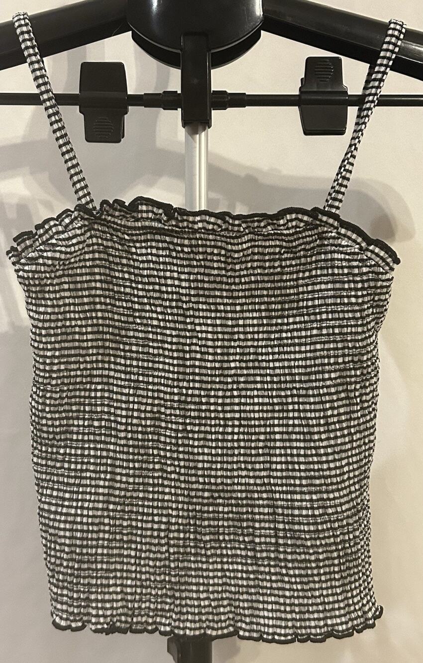 Primark Black and White Gingham set Girls size 9-10Y